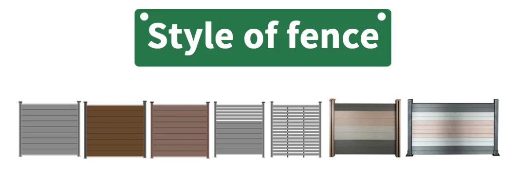 WPC Board Fencing Garden Fence Plastic Wood Outdoor Composite Fencing