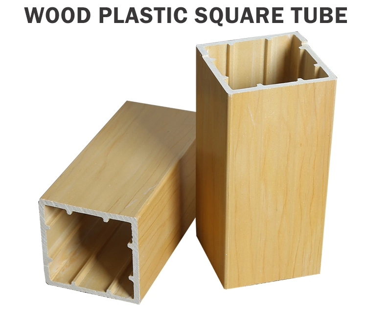 Easy Install WPC Composite Plastic Wood Timber Tube Interior Decorative Wood Plastic Composite WPC Timber Tube