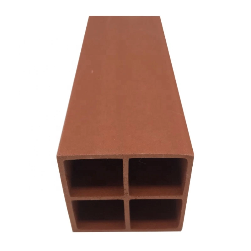 Professional Design Wood Plastic Composite Interior WPC Timber Tube Easy Install WPC Composite Plastic Wood Timber Tube