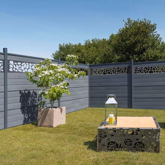 Фермерский двор, используемый на открытом воздухе, забор из ДПК, сборный пластиковый древесно-композитный модульный забор для сада, панельная система